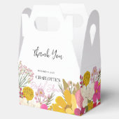 Dank je voor de bloementuin zomer bruidsbruiloft  bedankdoosjes (Geopend)