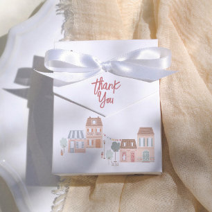 Dank je voor de It Takes A Village Baby Shower Bedankdoosjes