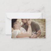 dank je voor de kalligrafie van de bruiloft van de notitiekaartje (Voorkant)