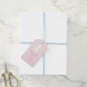 Dank je voor de konijn babyshower cadeaulabel (Met Touw)