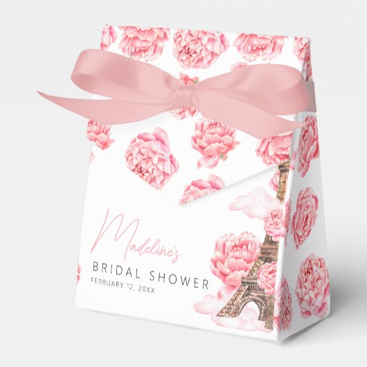 Dank je voor de Paris Bruidsuitnodiging Bedankdoosjes (Voorkant Zijde)