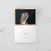 Dank je voor de romantische rozen bruiloft bedankkaart (Binnen)