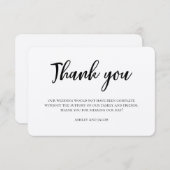 Dank je voor de rustieke bruiloft. Moderne landeli Kaart (Voorkant / Achterkant)