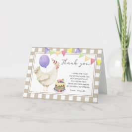 Dank je voor de verjaardagsfeestje van het Kleine Bedankkaart