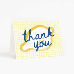 Dank je voor de Whimsical Lemon Baby Shower Bedankkaart