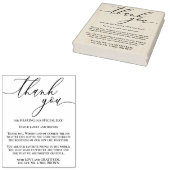 Dank je voor deze speciale trouwdag rubberstempel (Gestempeld)