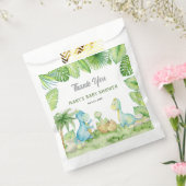 Dank je voor Dinosaurus Baby Shower Bedankzakje (Gezegeld)