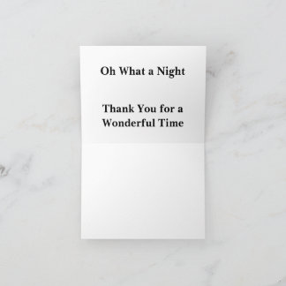 Dank je voor een prachtige nacht bedankkaart