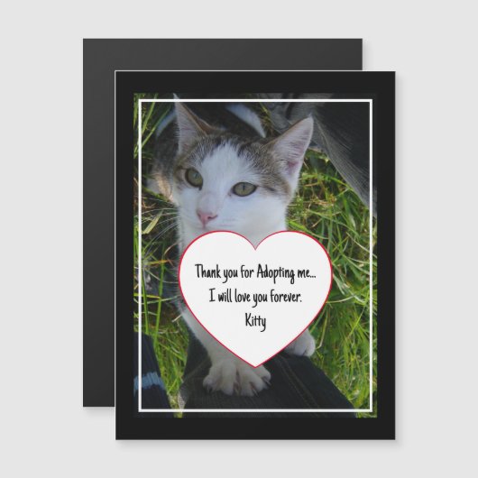 Dank je voor het adopteren van liefde voor altijd (Voorkant / Achterkant)