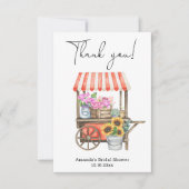 Dank je voor het Bruidsmeisje Bruiloft Feest Bedankkaart (Voorkant)