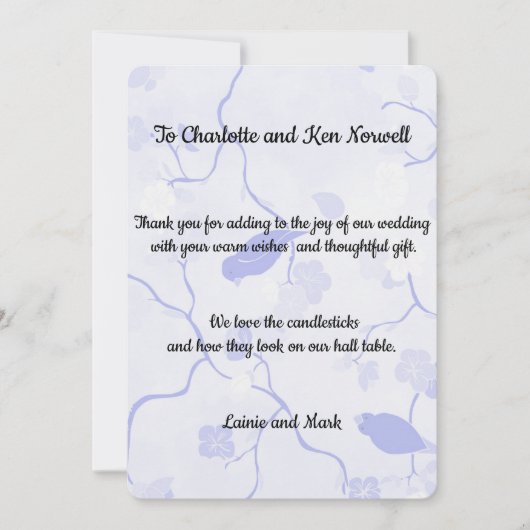 Dank je voor het cadeau bedankkaart (Voorkant)