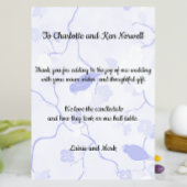 Dank je voor het cadeau bedankkaart