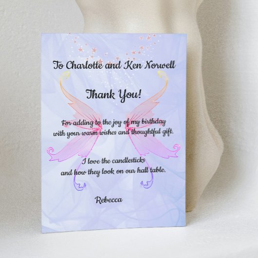 Dank je voor het cadeau bedankkaart