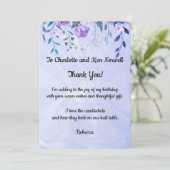 Dank je voor het cadeau bedankkaart (Staand voorkant)