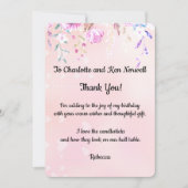 Dank je voor het cadeau bedankkaart (Voorkant)