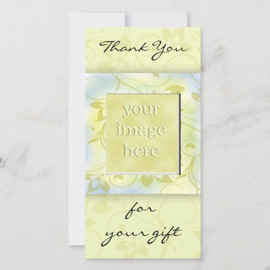 Dank je voor het cadeau -Green Bedankkaart (Voorkant)