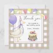 Dank je voor het domme ganzen-verjaardagsfeestje kaart (Voorkant)