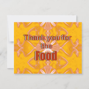 Dank je voor het eten briefkaart