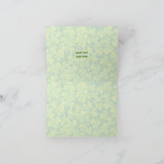 Dank je voor het Ierse St. Patrick's Day-huwelijk Bedankkaart (Binnen)