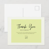  Dank je voor het komen  Briefkaart (Voorkant / Achterkant)