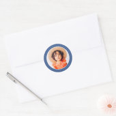 Dank Je Voor Het Komen Moderne Preppy Aangepaste F Ronde Sticker (Envelop)
