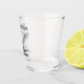 dank je voor het komen shot glas (Rechts)