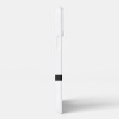 Dank je voor het komen Strakke Zwart Wit iPhone Hoesje (Rechterkant)