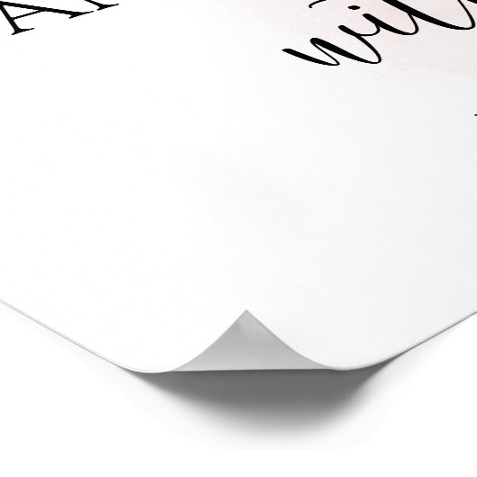 Dank je voor het overladen van bruid citroenen roz poster (Hoek)