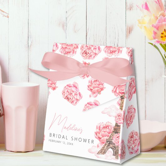 Dank je voor het Paris Bruidsa Shower Bedankdoosjes