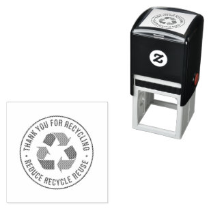 Dank je voor het recyclen zelfinktende stempel