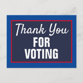 Dank je voor het stemmen verkiezingen 2020 briefkaart