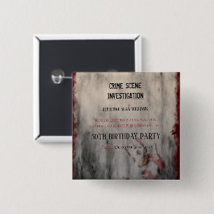 Dank je voor het verjaardagsfeestje voor het onder vierkante button 5,1 cm