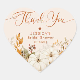 Dank je voor het 'verliefd worden' bruidsbad hart sticker