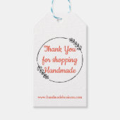Dank je voor het winkelen bij Handmade Cadeaulabel (Voorkant)