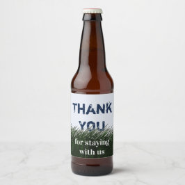 Dank Je Voor Het Zijn Bij Green Grass House Gast Bier Etiket