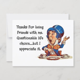 Dank je voor het zijn van mijn vriend --- vriendsc briefkaart