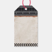 Dank je voor het zombie-verjaardagsfeest met bioha cadeaulabel (Achterkant)