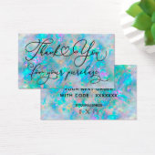 dank je voor je aankoop blauwe opaal visitekaartje (Bureau)