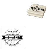 Dank je voor je bestelling Afhaalmaaltijd Persoonl Rubberstempel (Gestempeld)