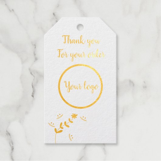 Dank je voor je bestelling cadeaulabels (Voorkant)