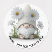 Dank je voor je bestelling Gnome Stickers (Design 2)