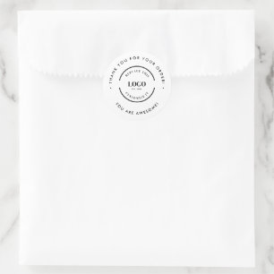 Dank je voor je bestelling Je bent geweldig logo Ronde Sticker