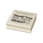 Dank je voor je bestelling Kleine onderneming Naam Rubberstempel (Stempel)