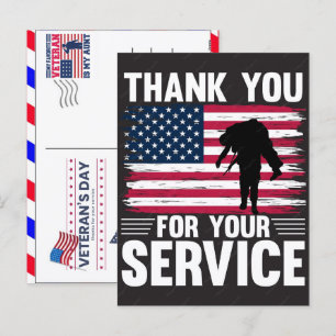 Dank je voor je dienst: Veterans Day 2026 Feestdagenkaart