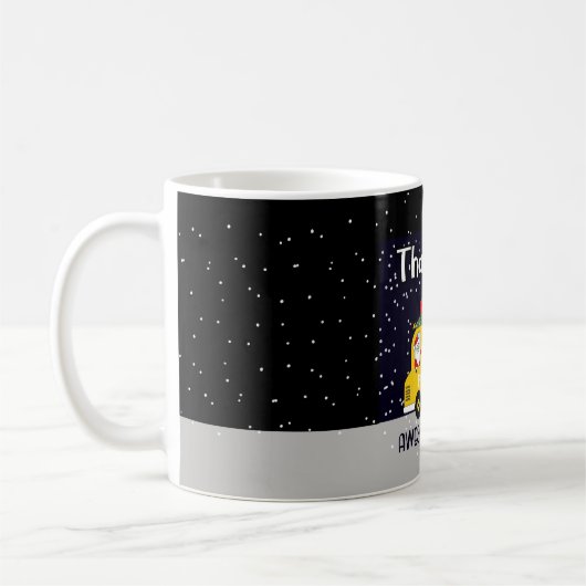 dank je voor je geweldige schoolbuschauffeur koffiemok (Links)