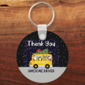 dank je voor je geweldige schoolbuschauffeur m sleutelhanger (Voorkant)