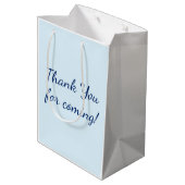 Dank je voor je komst! medium cadeauzakje (Achterkant Gekanteld)