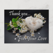 Dank je voor je liefdeskaart briefkaart (Voorkant)