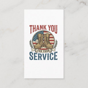 Dank je voor je service militair laarzen shirt De Visitekaartje