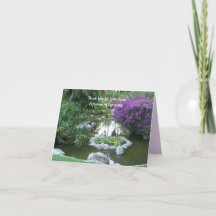 Dank je voor je sympathie, paarse bloemen